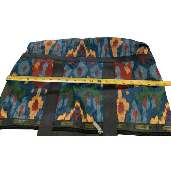 Lesportsac Southwestern Tribal Shoulder Tote Attached Makeup/Accessory Pouch - Picture 9 of 10